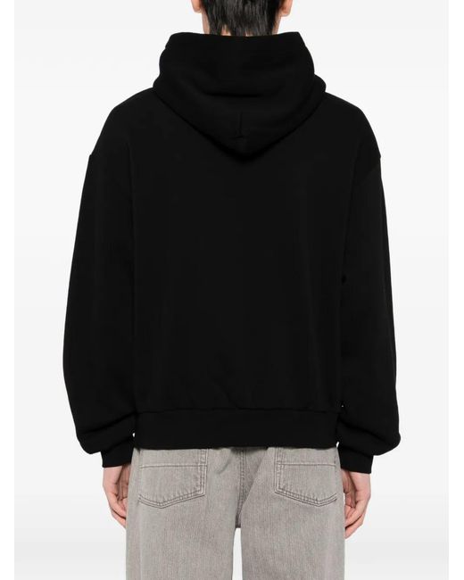 Melt Black Printed Hoodie for men
