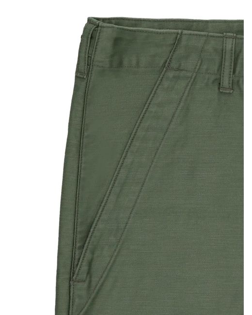 Fortela Green Newfatigue Patch-Pocket Trousers for men