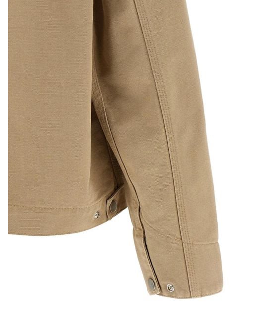 Carhartt Natural Logo-Patch Bomber Jacket