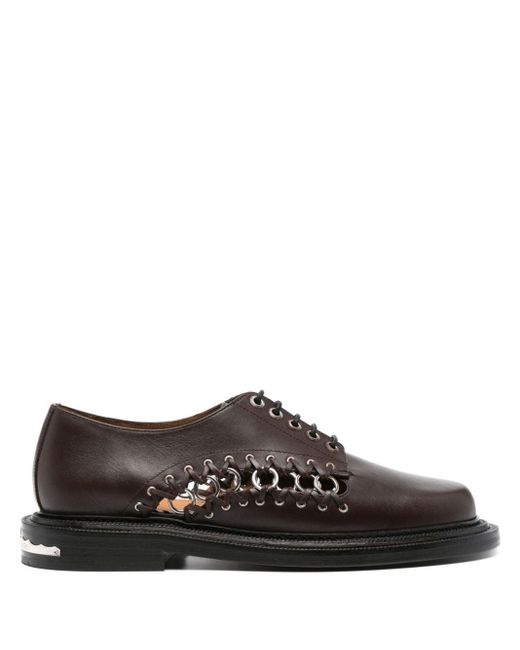 Zapatos oxford con anillas Toga Virilis de hombre de color Brown