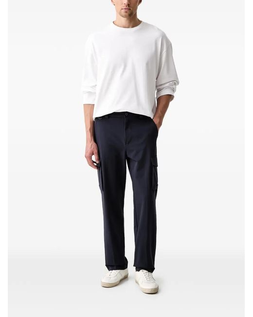 Guess Blue X North Sails Logo-Patch Cargo Pants for men
