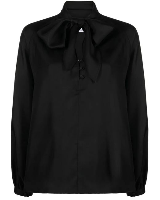 Max Mara Black Albenga Seidenbluse