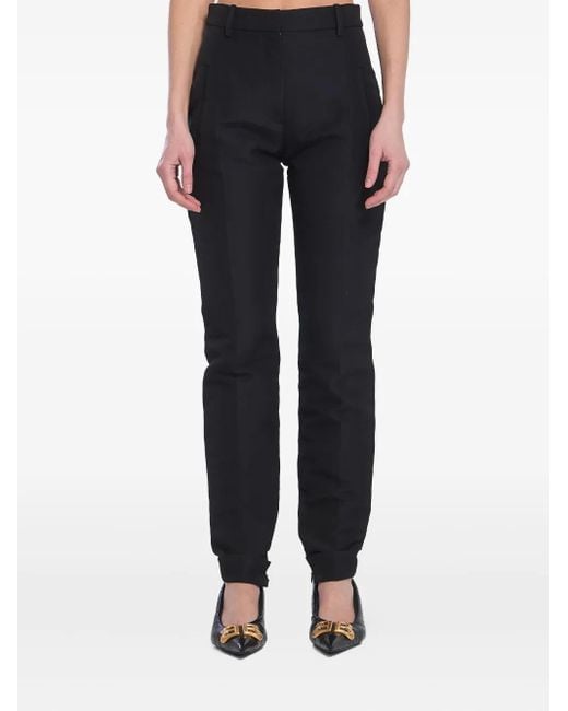 Balenciaga Black High-Waist-Hosen