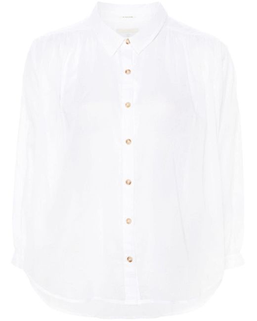 Mother White The Breeze Cotton Shirt