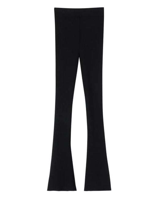 Ermanno Scervino Geribbelde Flared Legging in het Black