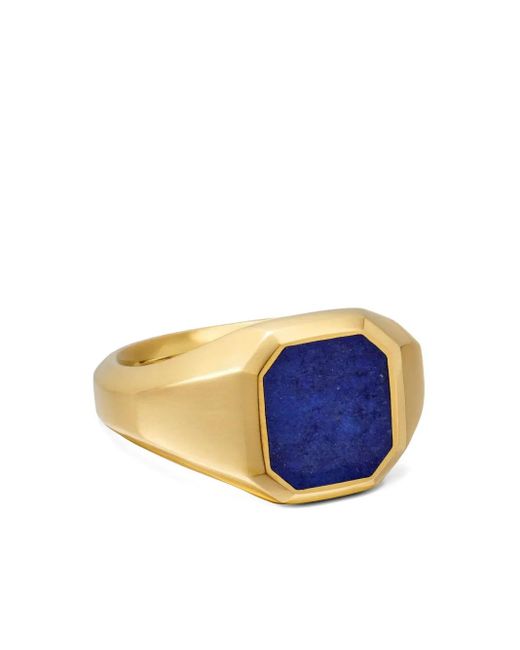 David Yurman Blue 18Kt Streamline Lapis Lazuli Signet Ring (14Mm) for men
