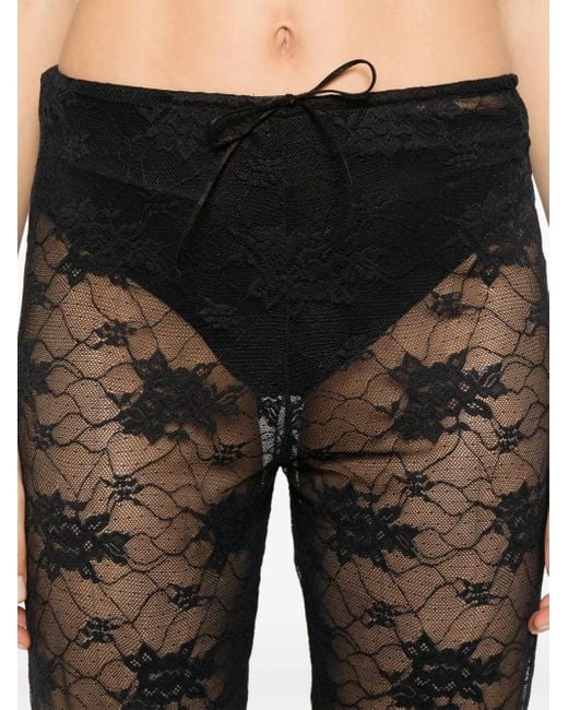 Oseree レース パンツ Black