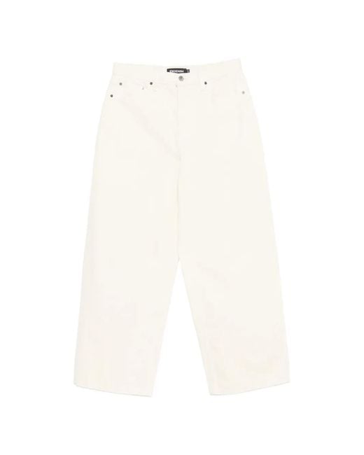 EB DENIM White Brea Relaxed Baggy Jeans Bone