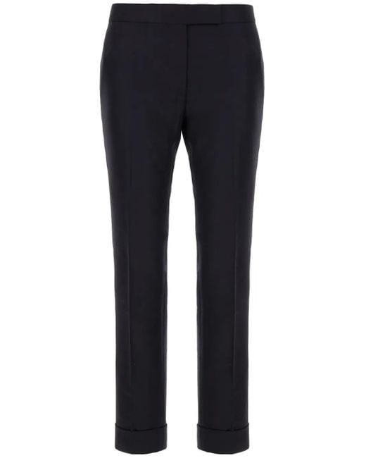 Thom Browne Blue Cropped Tailored Trousers