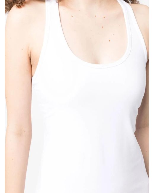 Beyond Yoga White Spacedye Step Up Racerback Tank