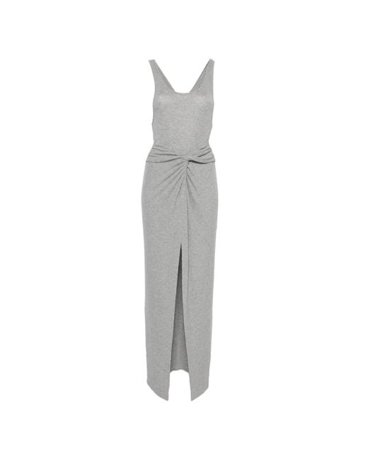Nanushka White Ofelia Twist-Detail Maxi Tank Dress