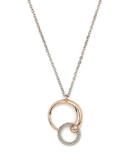 Charriol Metallic Infinity Zen Necklace
