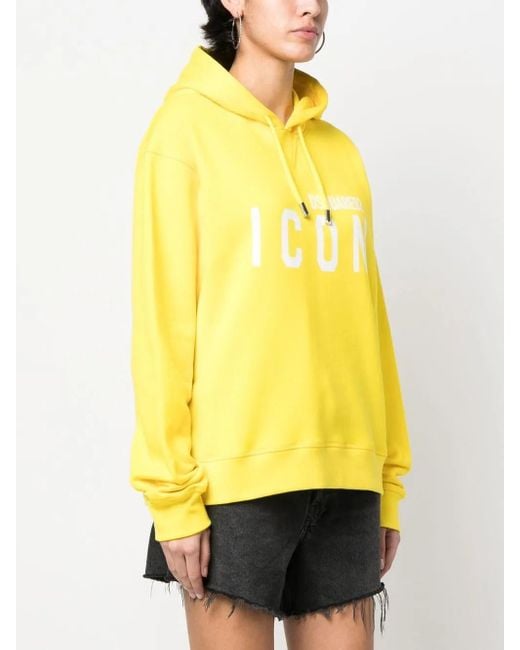 DSquared² Yellow Icon Cool Hoodie