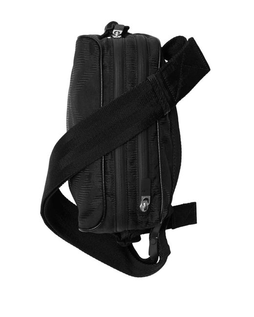 Burberry Black Check-Jacquard Belt Bag for men