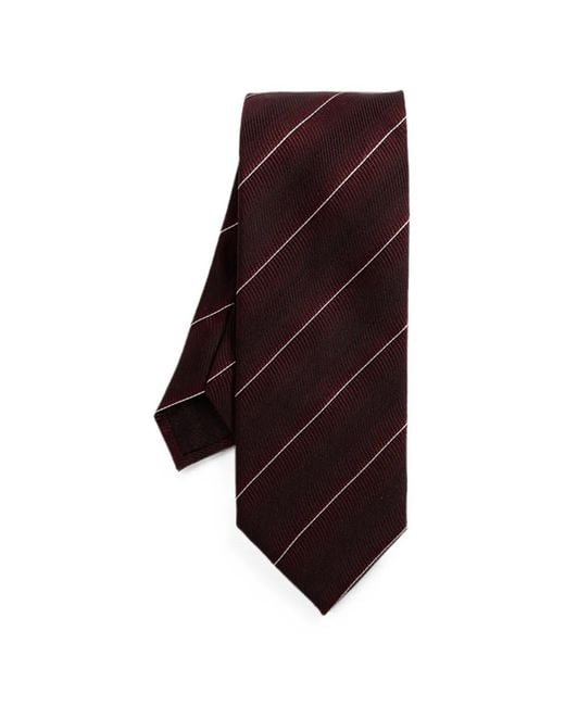 Tom Ford Purple Diagonal-Stripe Silk Tie for men