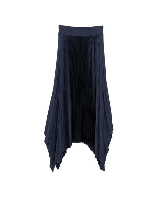 Joseph Blue Ade Plissé-Design Skirt