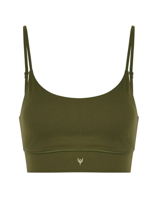 Now You Live Green Leamington Logo-Print Sport Bra