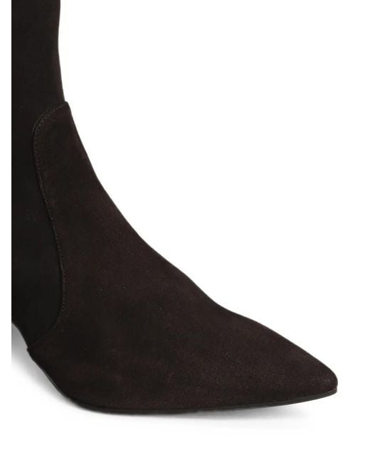 The Seller Black Pointed-Toe Suede Boots