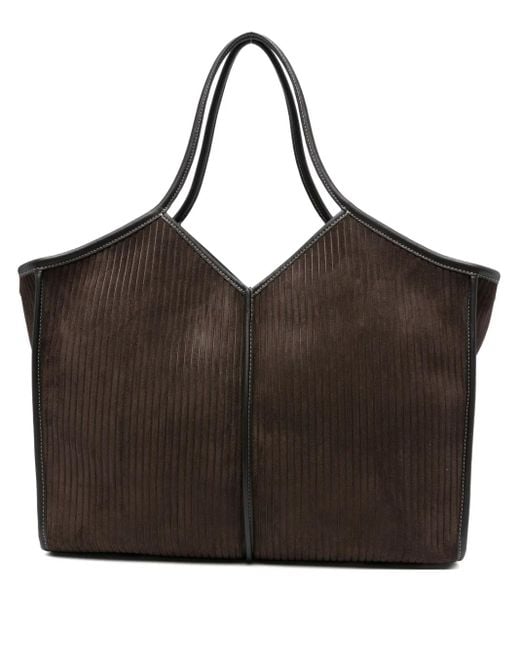 Hereu Brown Calella Tote Bag aus Cord