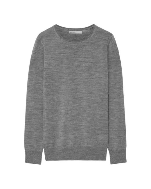 AllSaints Gray Coyte Crew-Neck Sweater