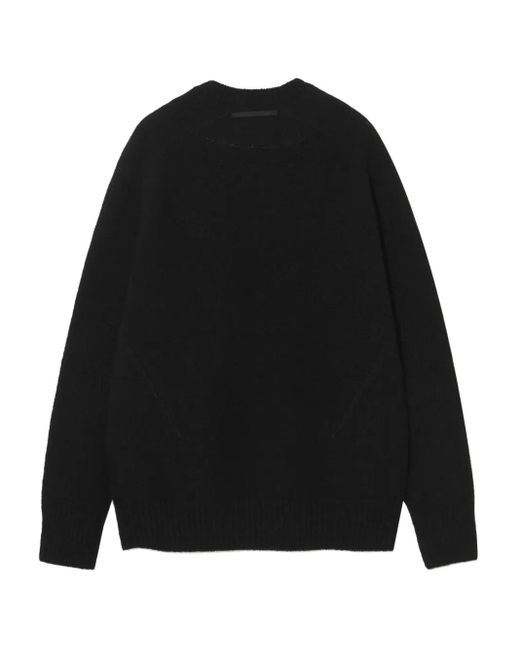 Undercover Black Patch-Detail Wool Sweater for men