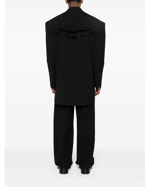 Rick Owens Einreihiger Edfu Mantel in Black für Herren