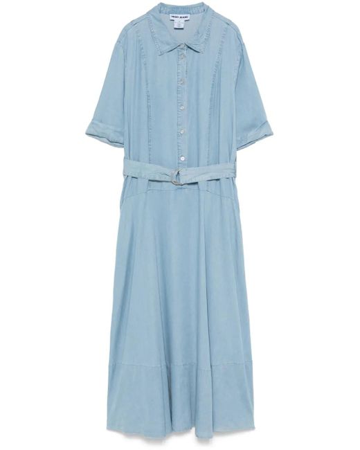 DKNY Blue Dropped Waist Button