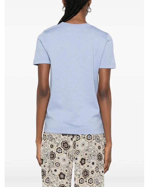 Bompard Blue Round Neck T-Shirt