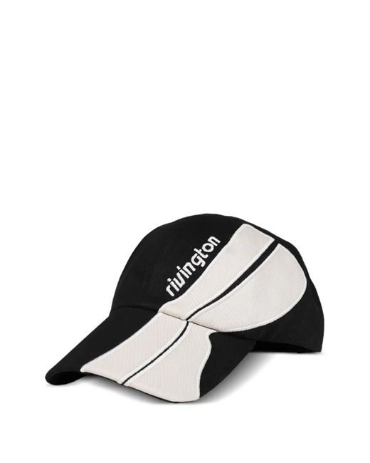 RRR123 Black Casquette Trappist À Logo Brodé for men
