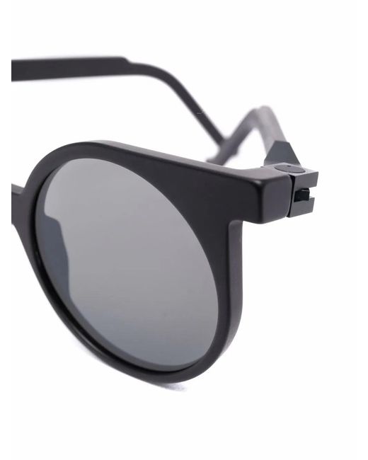 VAVA Eyewear Black Round-Frame Sunglasses
