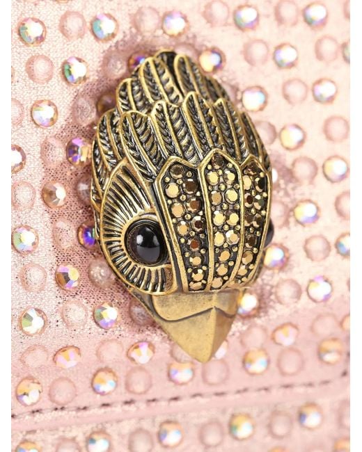 Kurt Geiger Pink Mini Kensington Eagle -Embellished Shoulder Bag