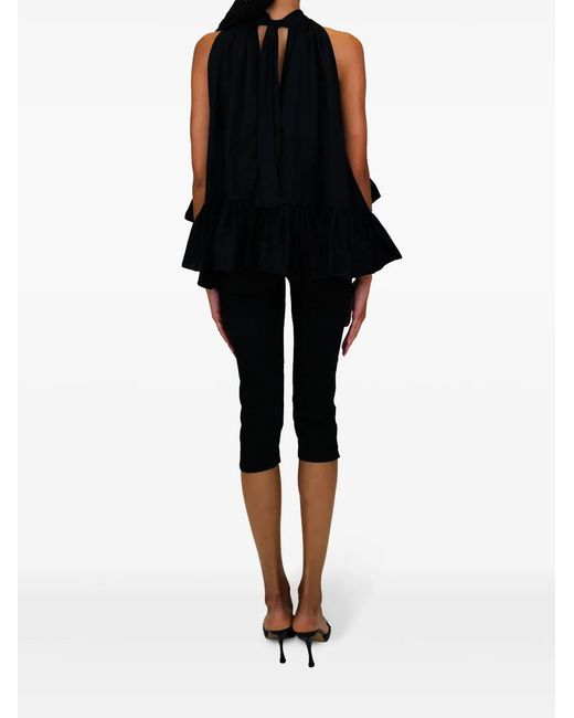 Azeeza Black Shreya Cropped Trousers