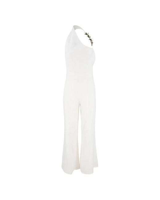 AZULU White Zane Jumpsuit