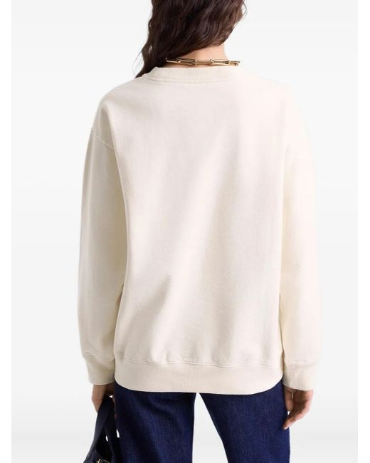 Sporty & Rich White Wellness Club Sweatshirt