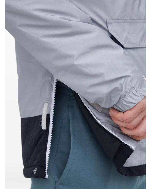 Columbia Blue Half-Zip Panelled Jacket for men