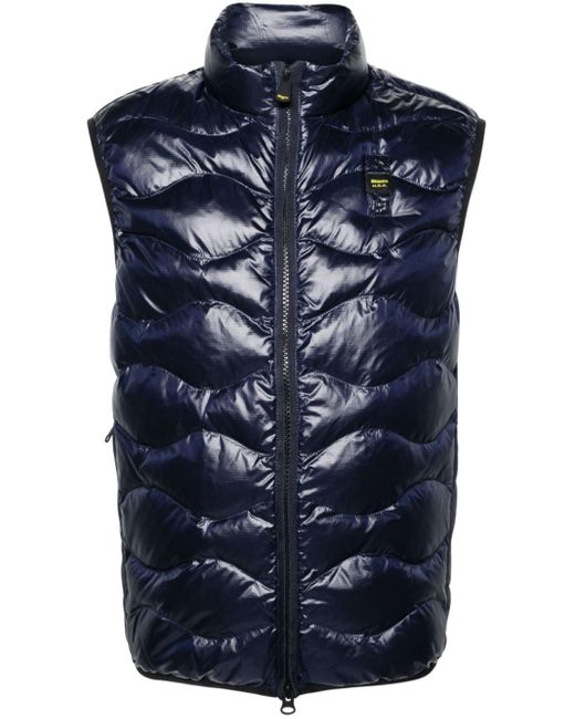 Blauer Blue King Wave-quilted Gilet for men