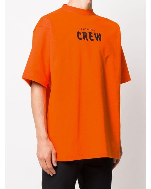 balenciaga orange shirt