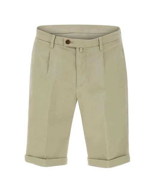 Briglia 1949 White Turn-Up-Hem Shorts for men