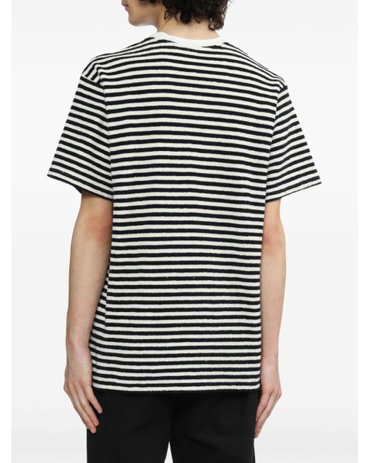 A Kind Of Guise Black Tamiq Striped T-shirt for men