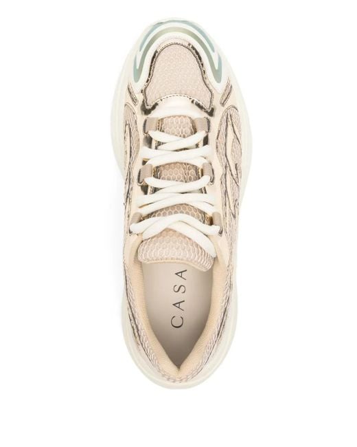 Casadei Natural Mesh Sneakers