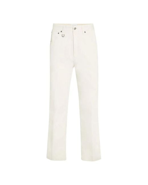 Paolo Pecora White Pantalon Ample À Coupe Cinq Poches for men