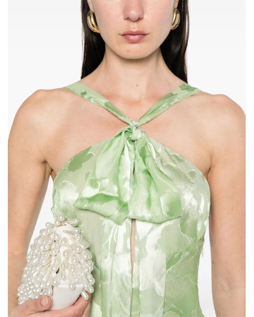 Ermanno Scervino ジャカード マキシドレス Green
