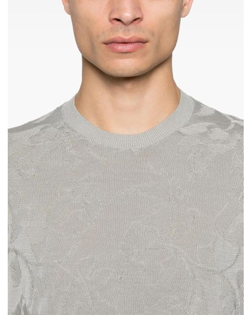 メンズ Tagliatore ニット Tシャツ Gray