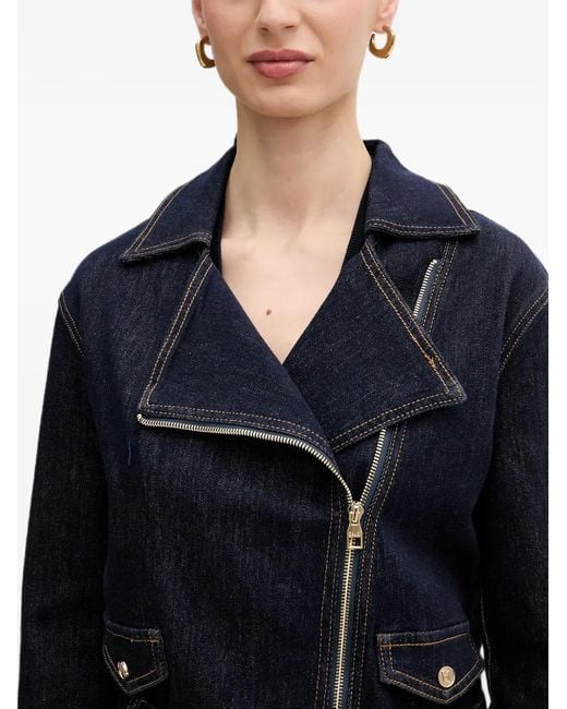 GAUDI Black Belted Denim Jacket