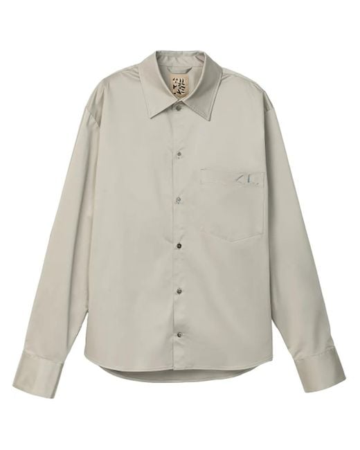 CAMPERLAB Shirt Met Logoprint in het Gray