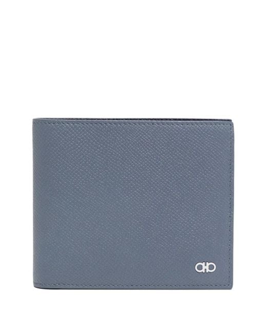 Ferragamo Blue Gancini Wallet for men
