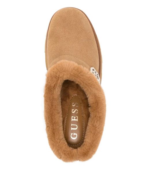 Guess Brown 45Mm Dolmana Platform Mules