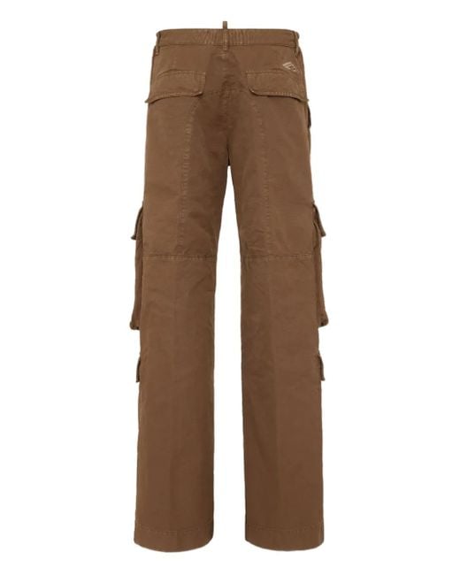 DSquared² Brown Icon Big Multi-Pocket Trousers for men