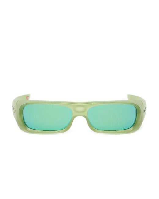 Oakley Green Permian Rectangle-Frame Sunglasses