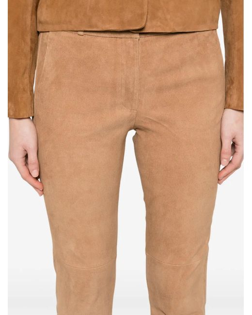 Arma White Elasticated-Waistband Trousers